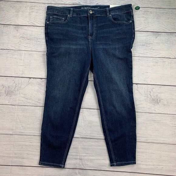 M Jeans Maurices 18 Extra Short Mid Rise Classic Skinny New NWT Inseam 26" - Picture 1 of 10